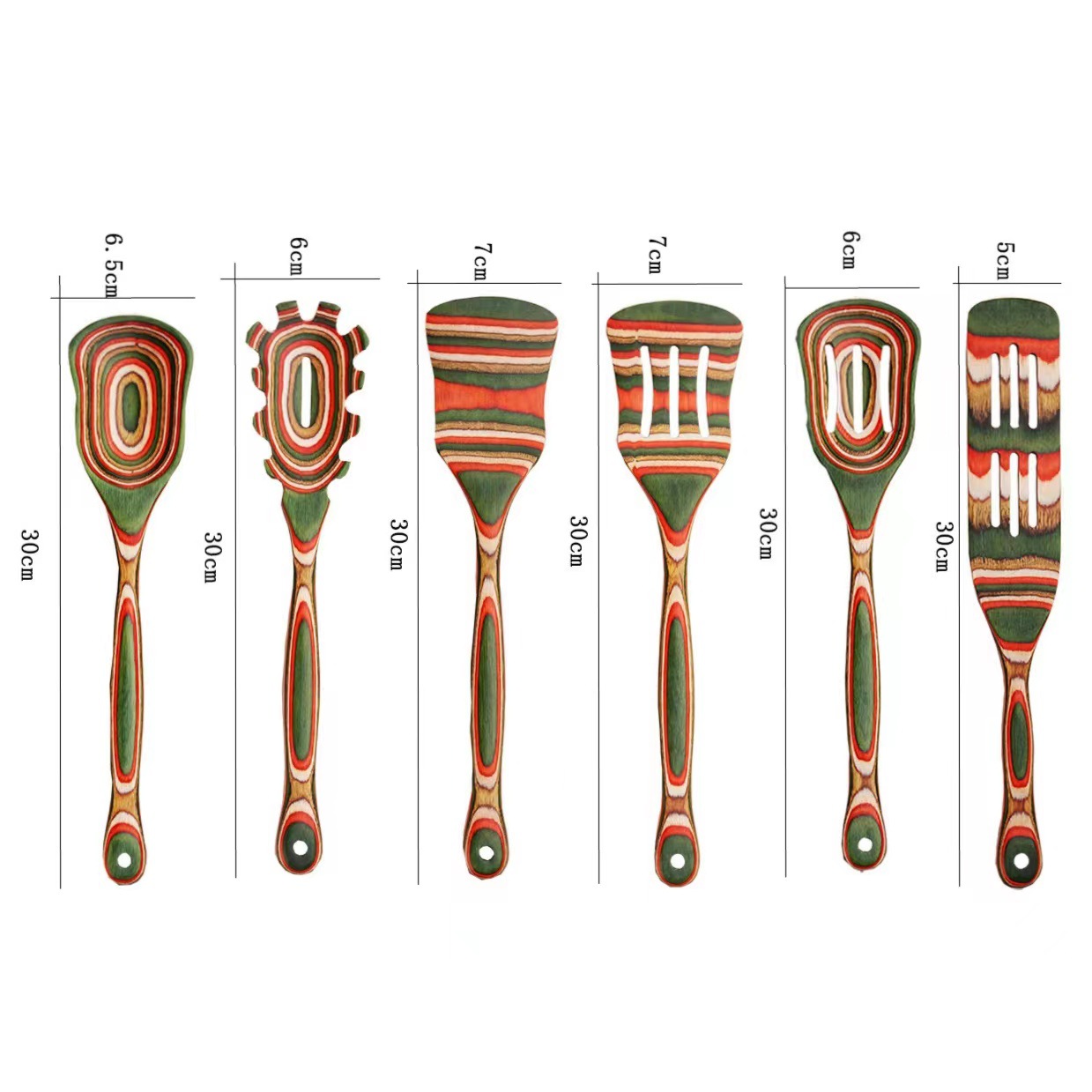 6PCS Pakka Wood Cooking Tools 2