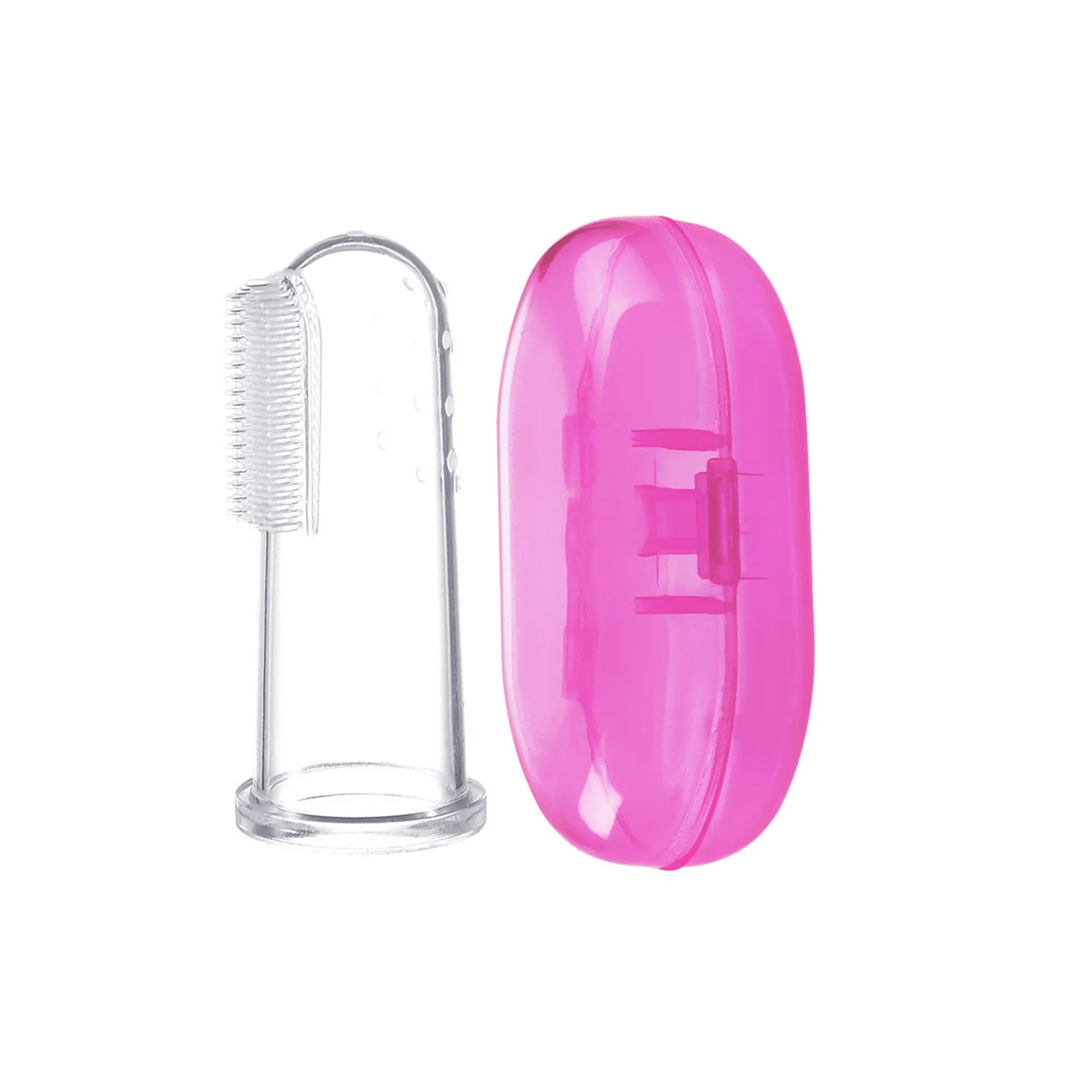 FDA Silicone Baby Finger Teethbrush With Case 2