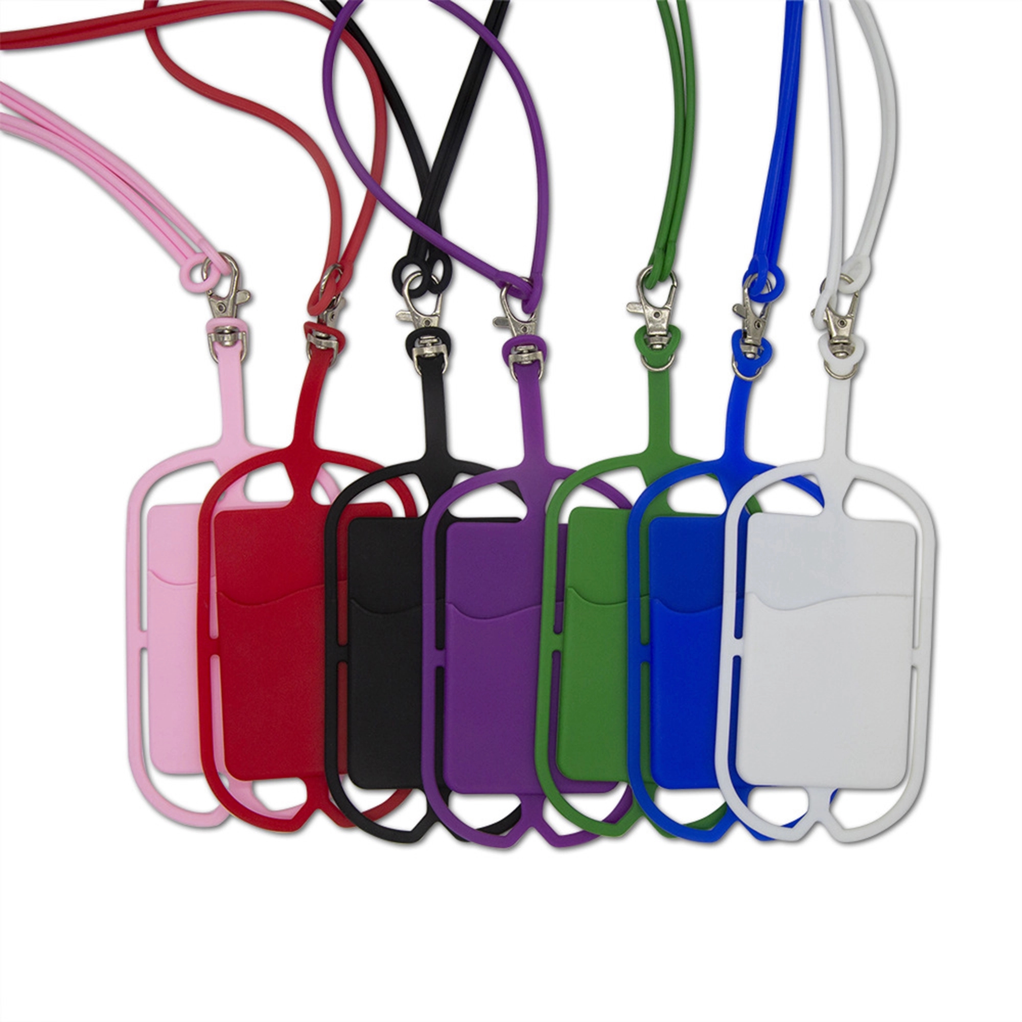 Silicone Lanyard With Phone Holder & Wallet MOQ 100PCS 3