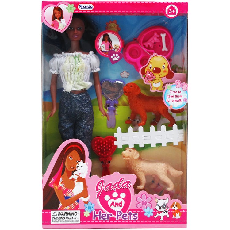 Jada & Her Pets Dolls 11.5" 2