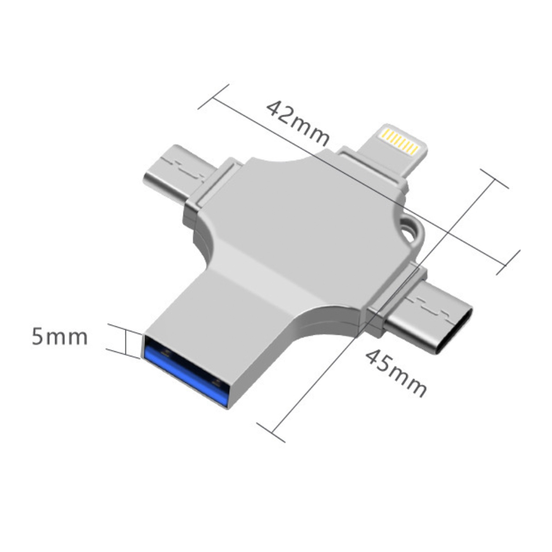 128GB Multifunctional Flash Drive for Mobile Phone and PC 2
