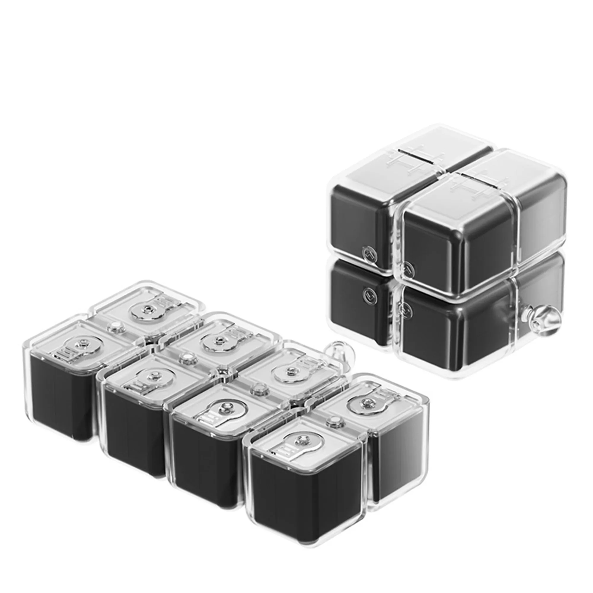 ABS Pill Organizer Cube With Lanyard 6