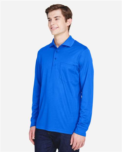 Men's Pinnacle Performance Long Sleeve Piqué Polo with Pocket - 88192P 30