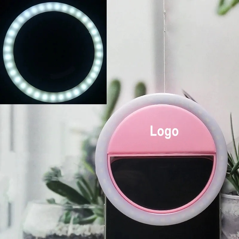 Selfie Ring Light Clip-on Phone Girl Makes up 6