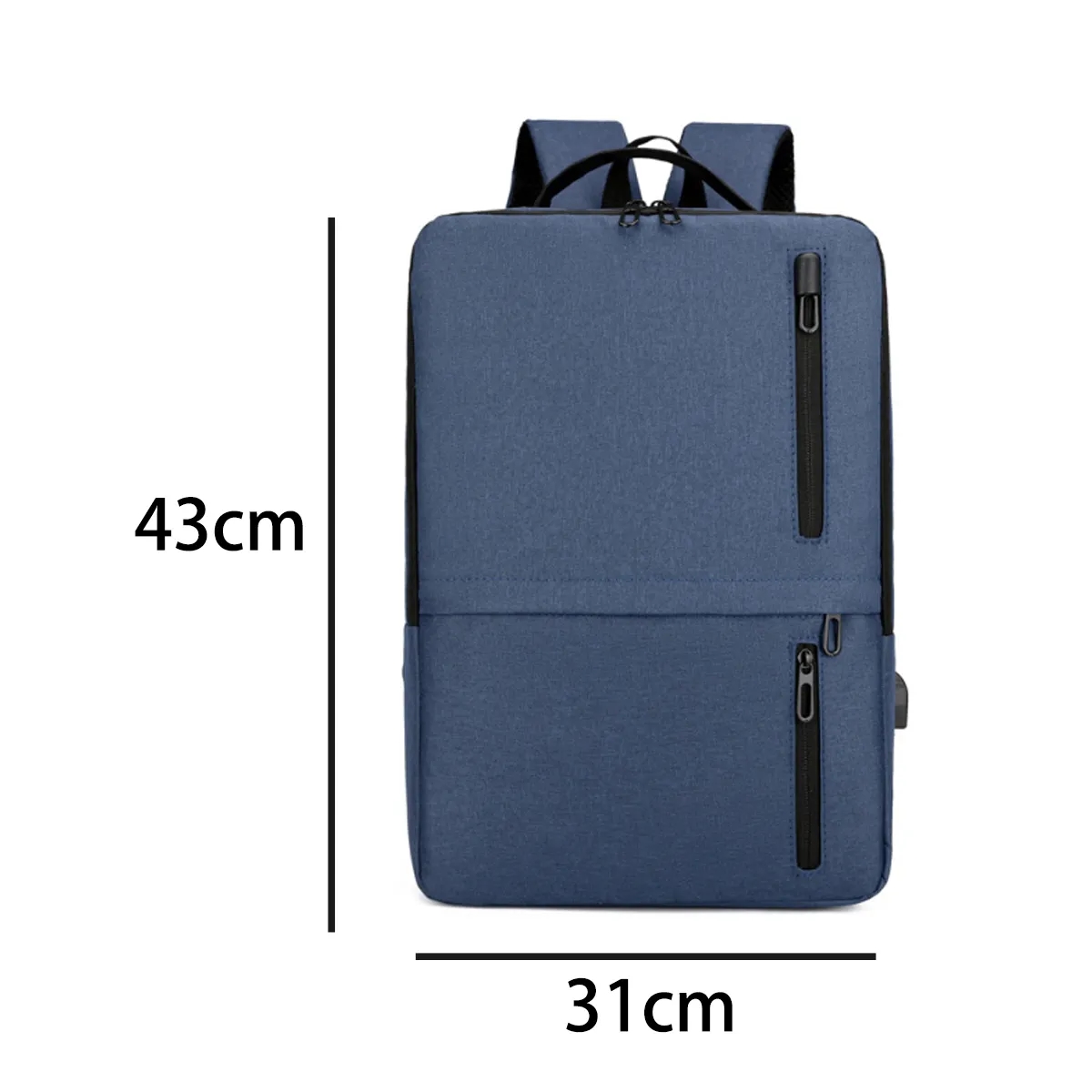 15.6 In Waterproof Business Laptop Backpack W/ USB Charging 9