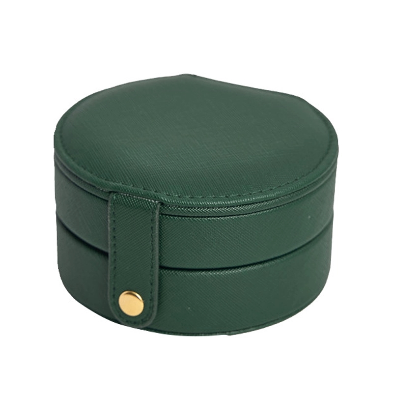 Portable Travel 2-Layer Jewelry Organizer Box with Mirror 10