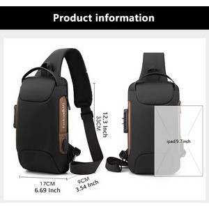Anti-theft USB Shoulder Backpack 3