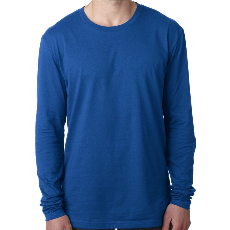 Next Level Mens Cotton Long-Sleeve Crew 9