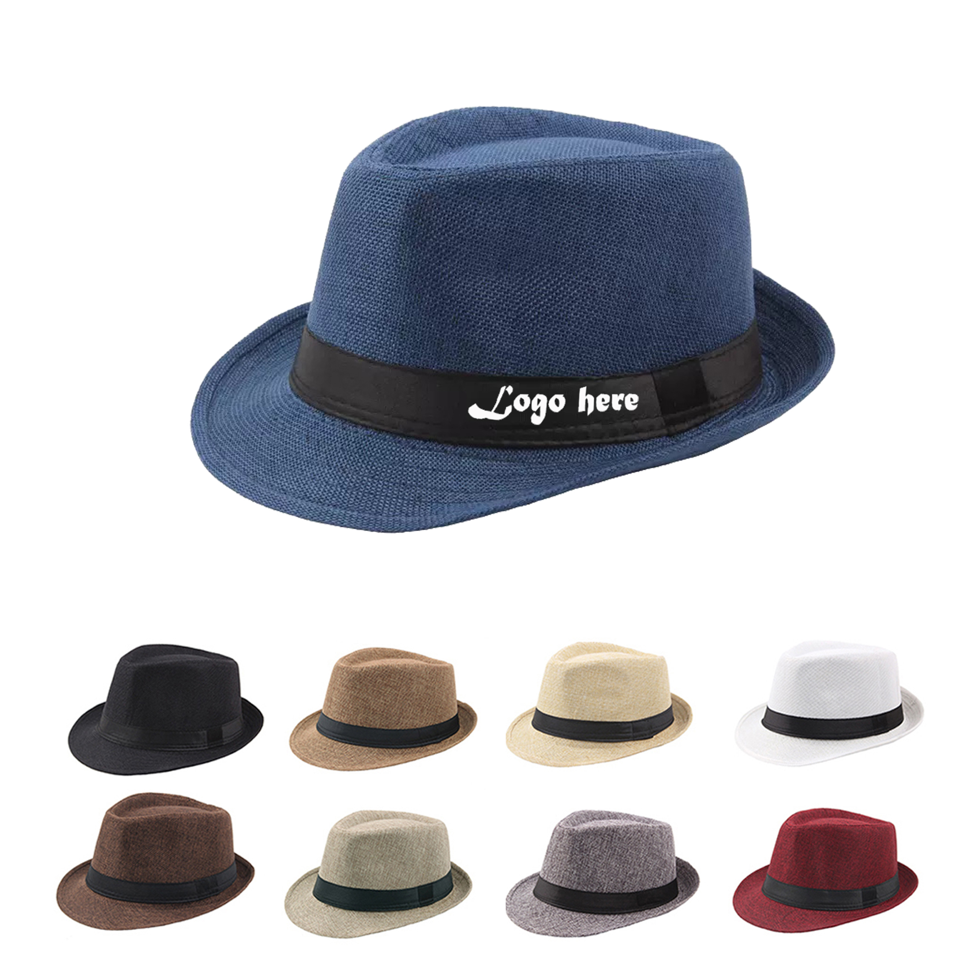 Trendy Breathable Straw Fedora Hat 2