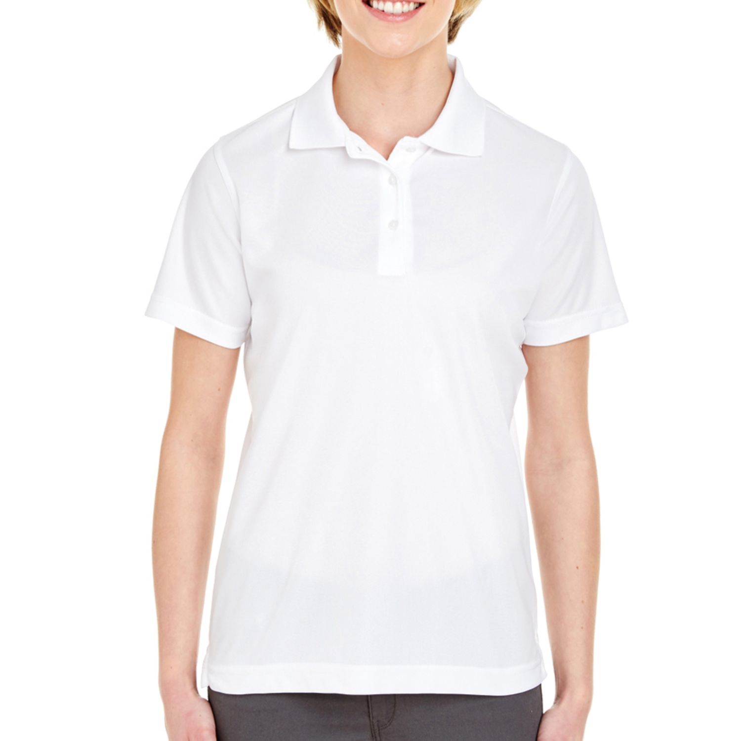 UltraClub 4.4 oz. 100% Polyester Mesh Pique Ladies' Polo