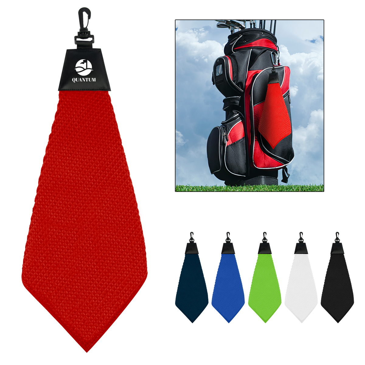 Grip Dry Waffle Golf Towel 11