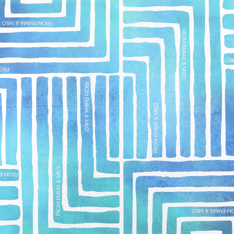 Painted Geo Reversible Wrapping Paper (28"x20") 4