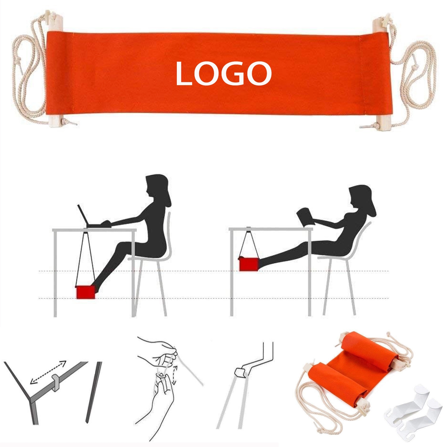 Portable Adjustable Mini Feet Hammock 2