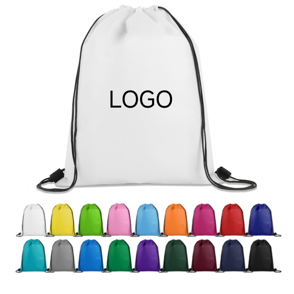 Non-Woven Drawstring Cinch Backpack (14" W x 18" H) 2