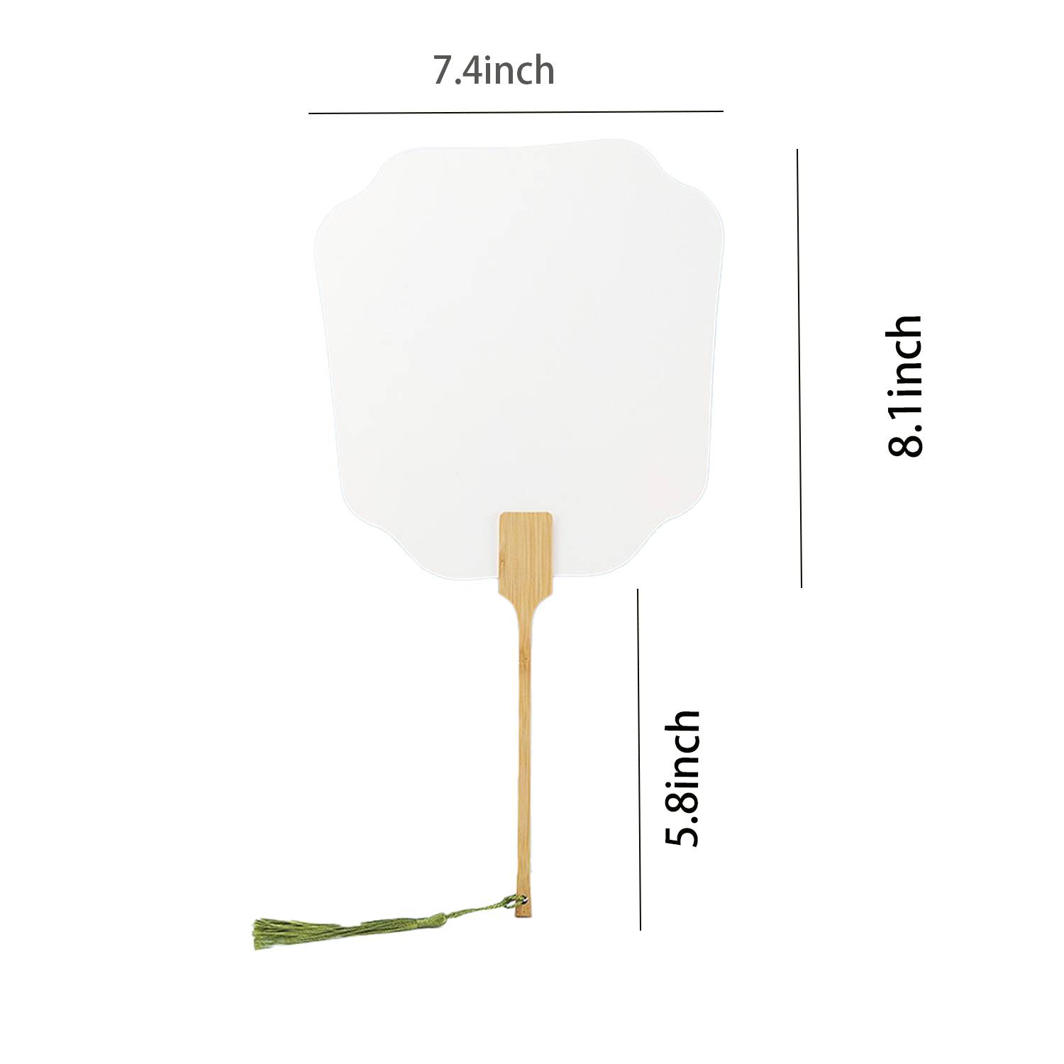 Wooden Handle DIY Paper Handheld Fan 4