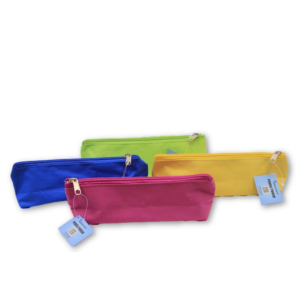 Pencil Pouch - Solid Colors Zipper Closure 2