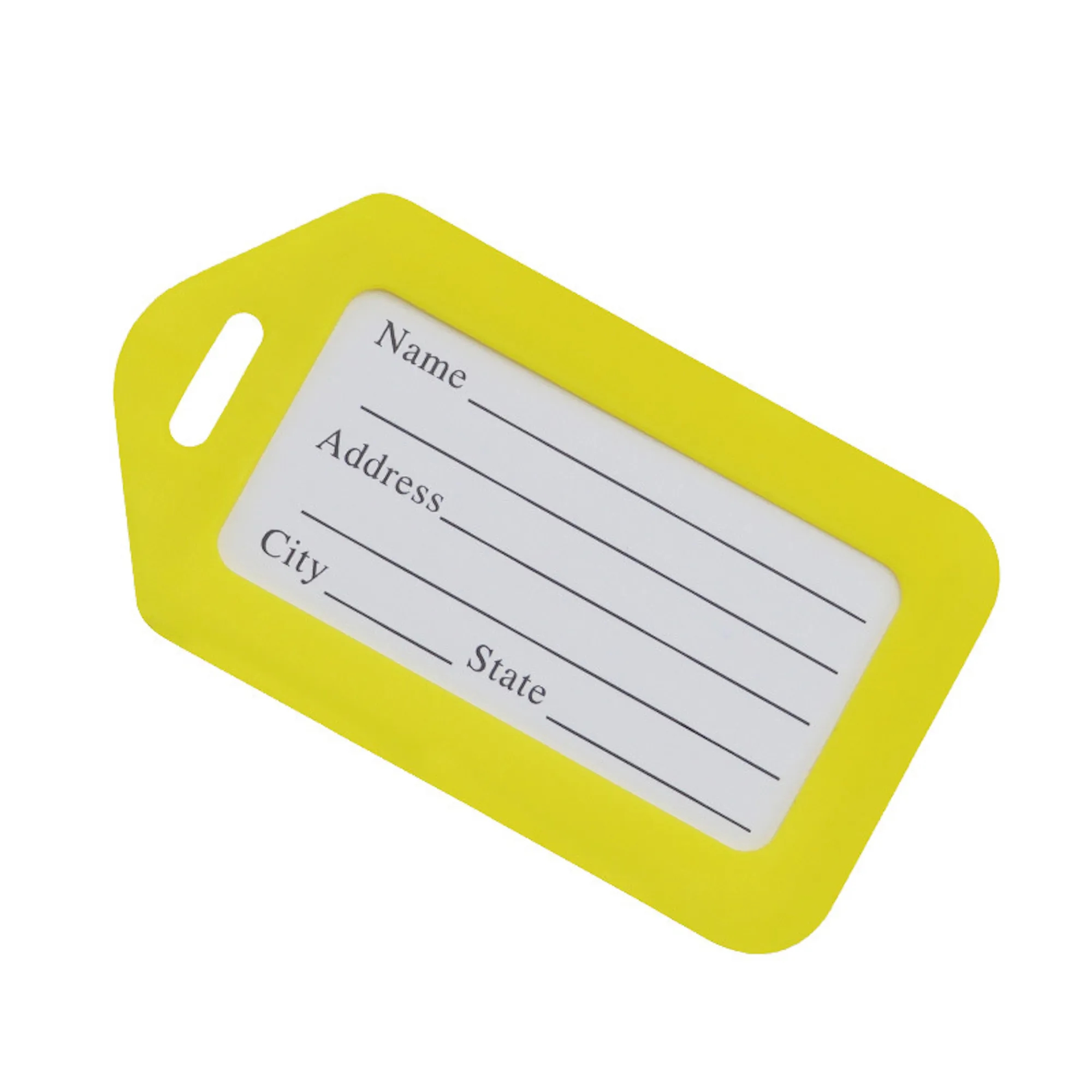 Plastic Luggage Tag Baggage Identification Hanging Label 5