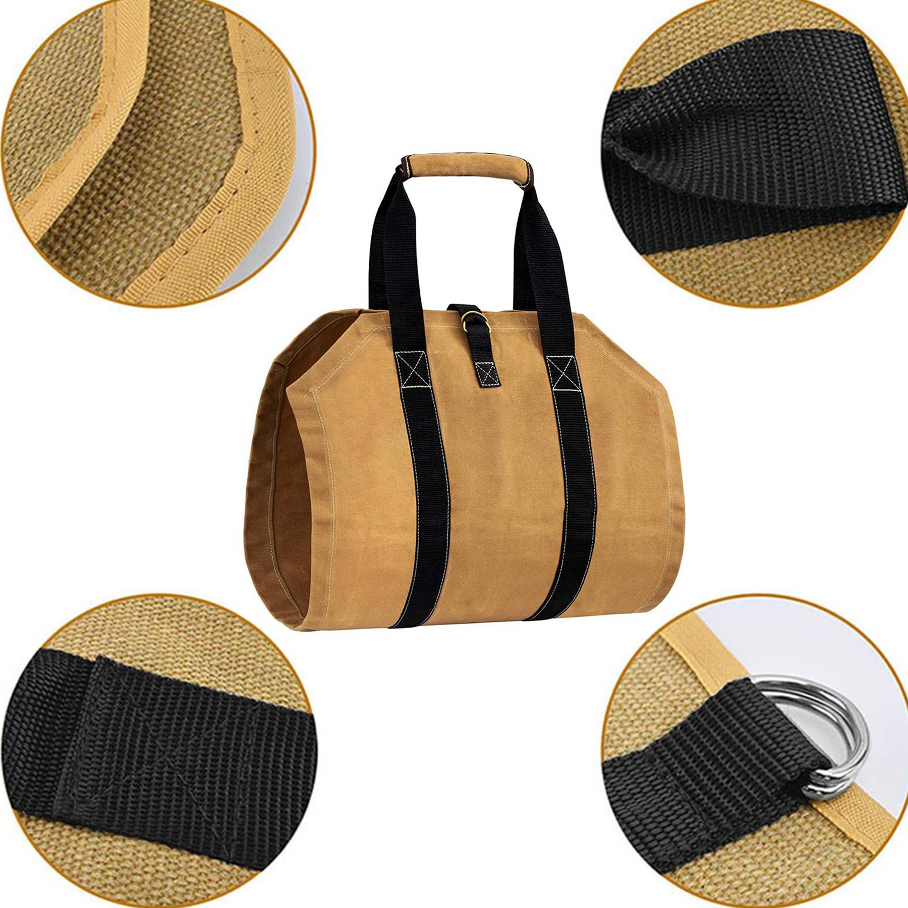 Outdoor multi-functional portable firewood storage bag 6