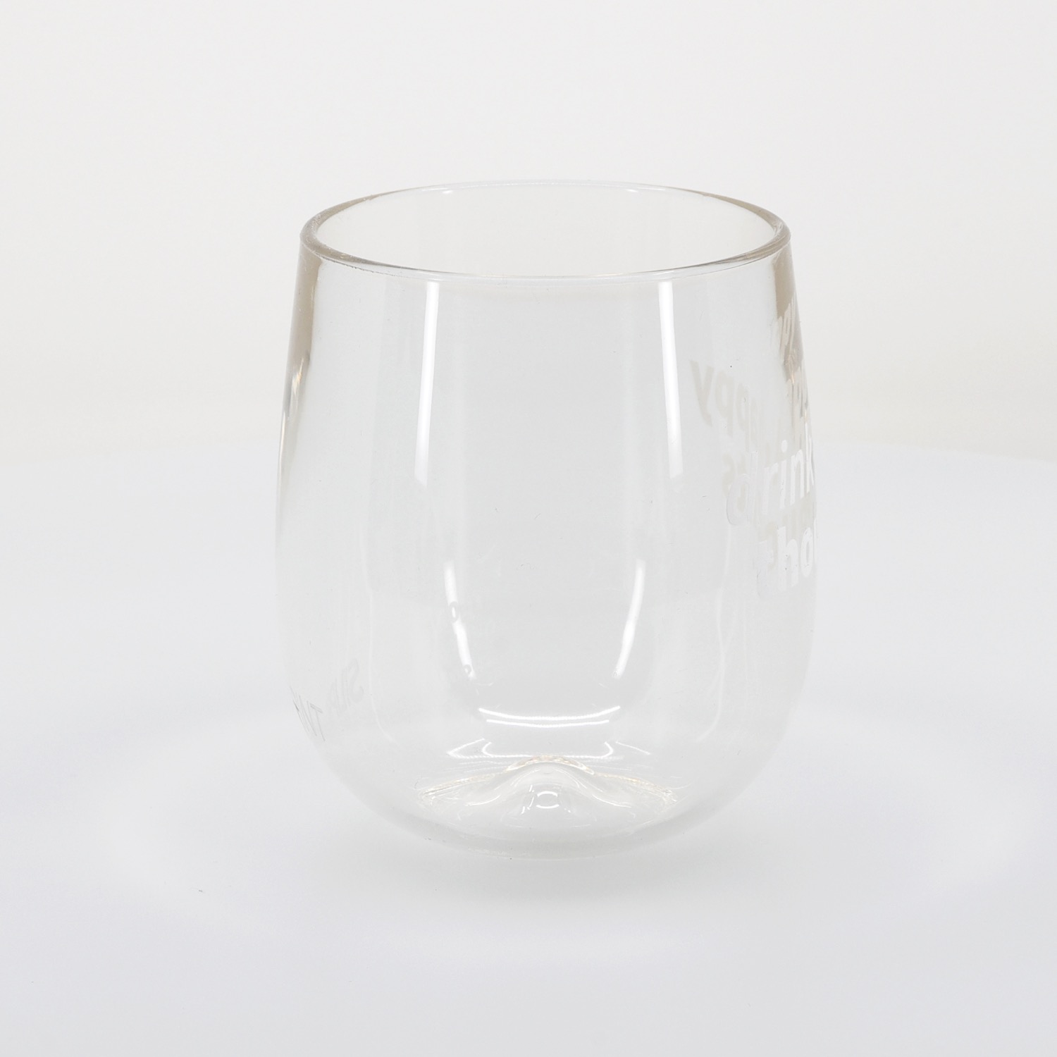 Silipint® Clear Stemless Wine Glass - 12 oz. 57