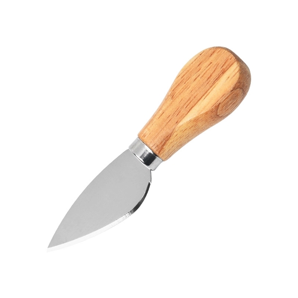 4 Pieces Set Cheese Knives with Bamboo Wood Handle 6