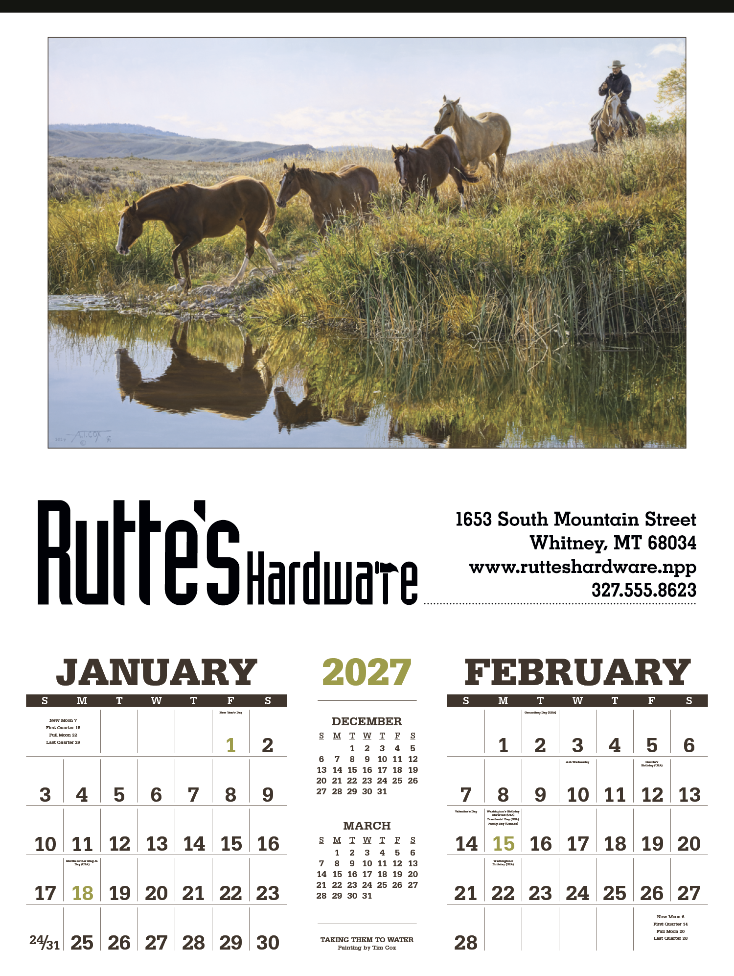 Triumph® Calendars American West by Tim Cox Calendar 36