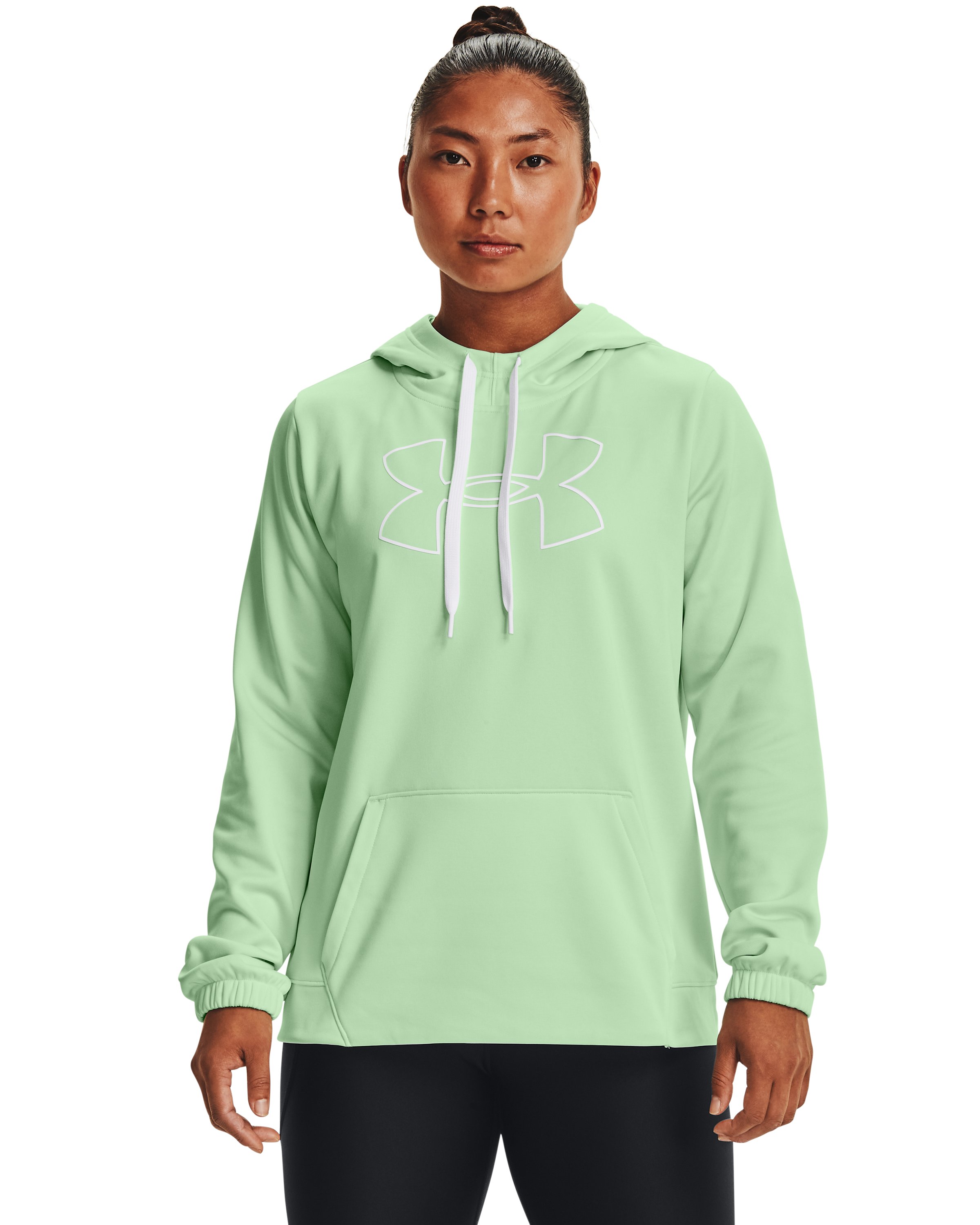 Women's Armour Fleece Silicone Outline Big Logo Hoodie 5
