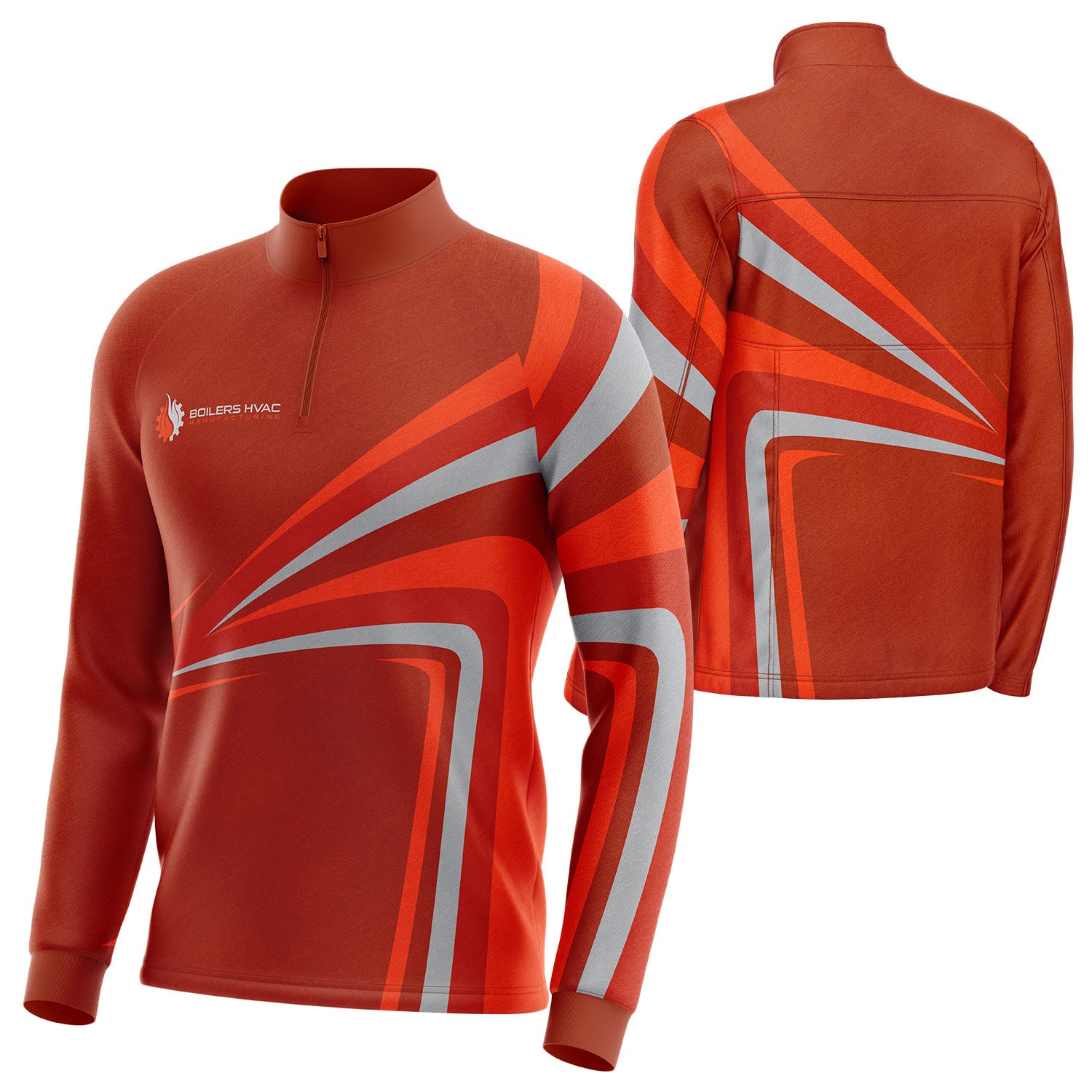 Unisex 150 GSM Poly Interlock Performance Sublimation Quarter Zipper Sweatshirt 2
