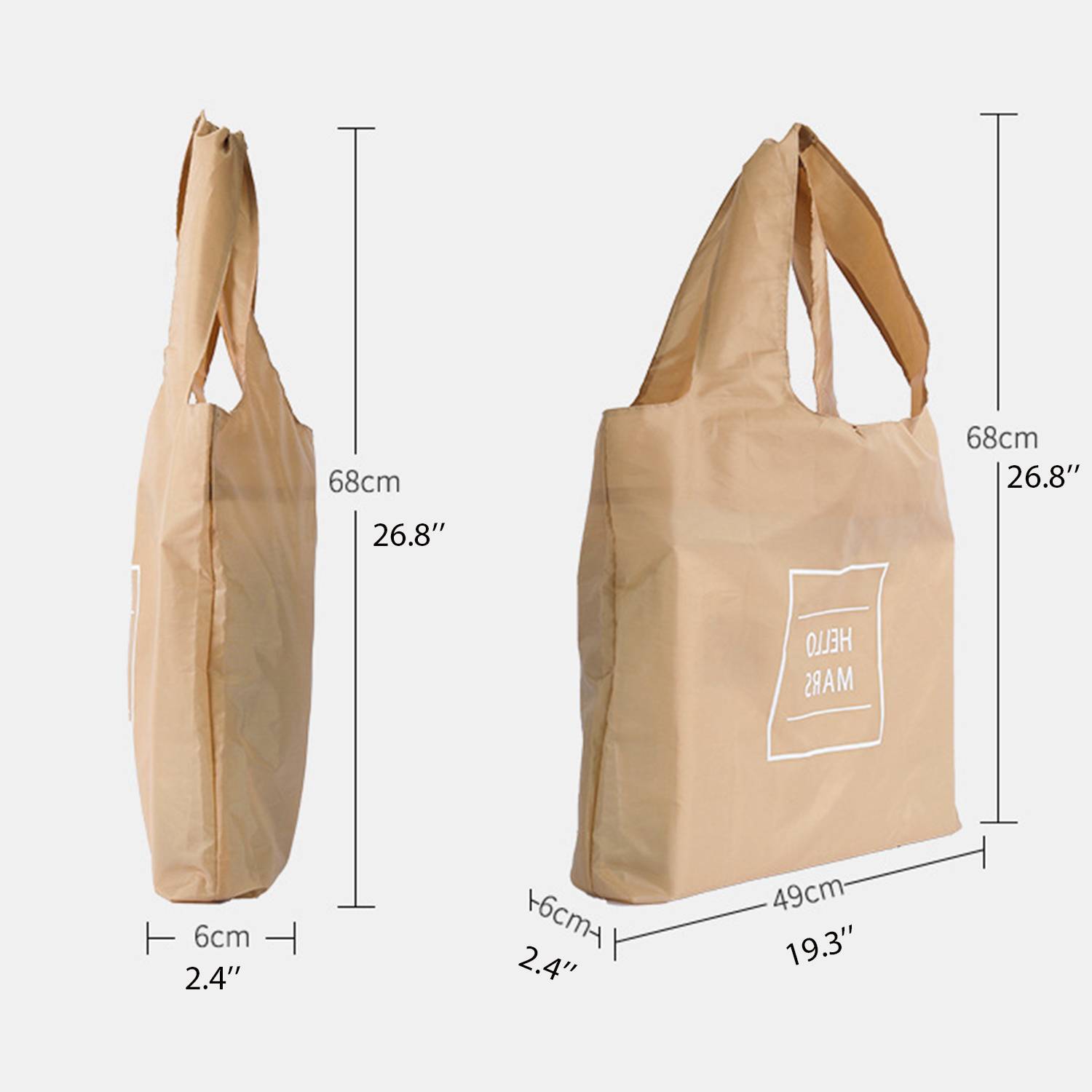 Waterproof Foldable Shopping Bag Grocery Storage Tote 4