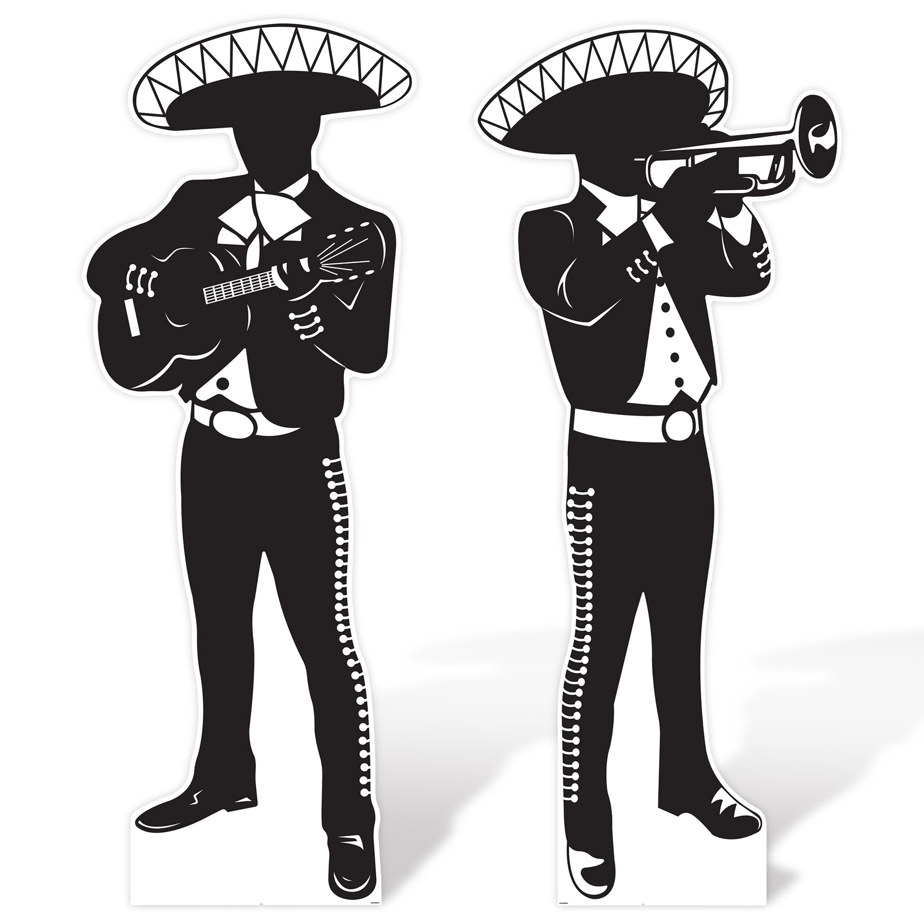 Mariachi Silhouette Stand-Ups