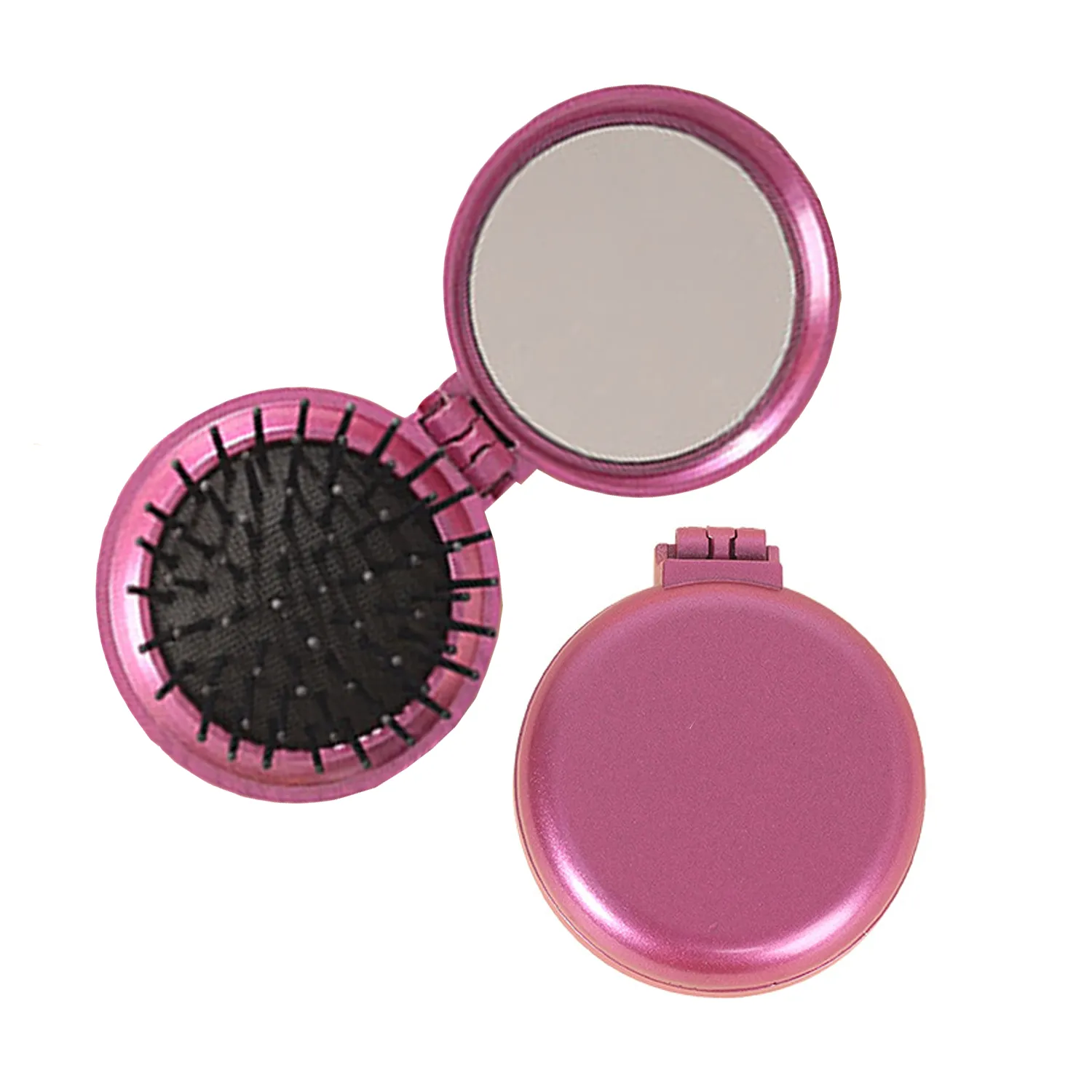 Travel Mirror Hair Brushes 1