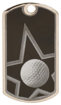 Golf Star Metal Dog Tag 2