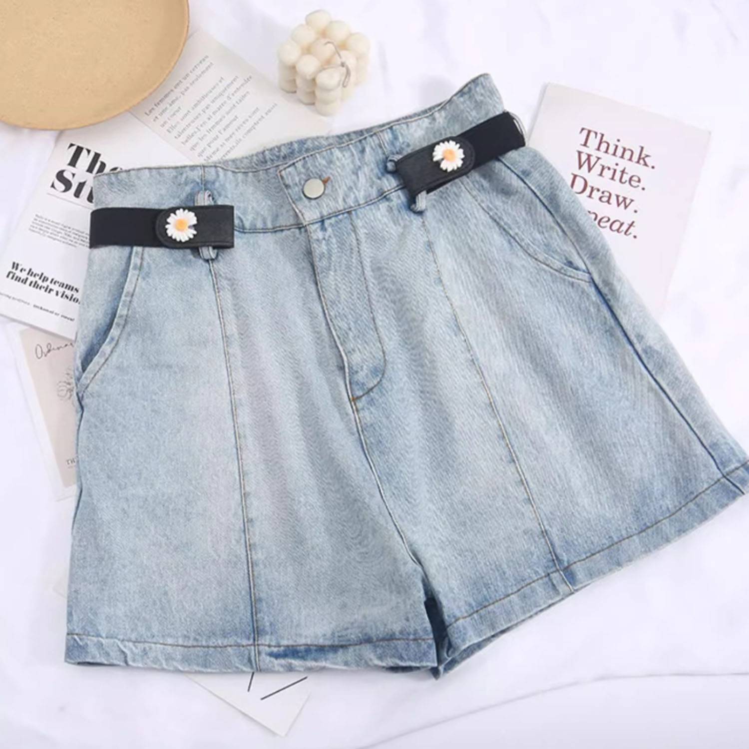 Women Adjustable Invisible PU Leather Belt 6