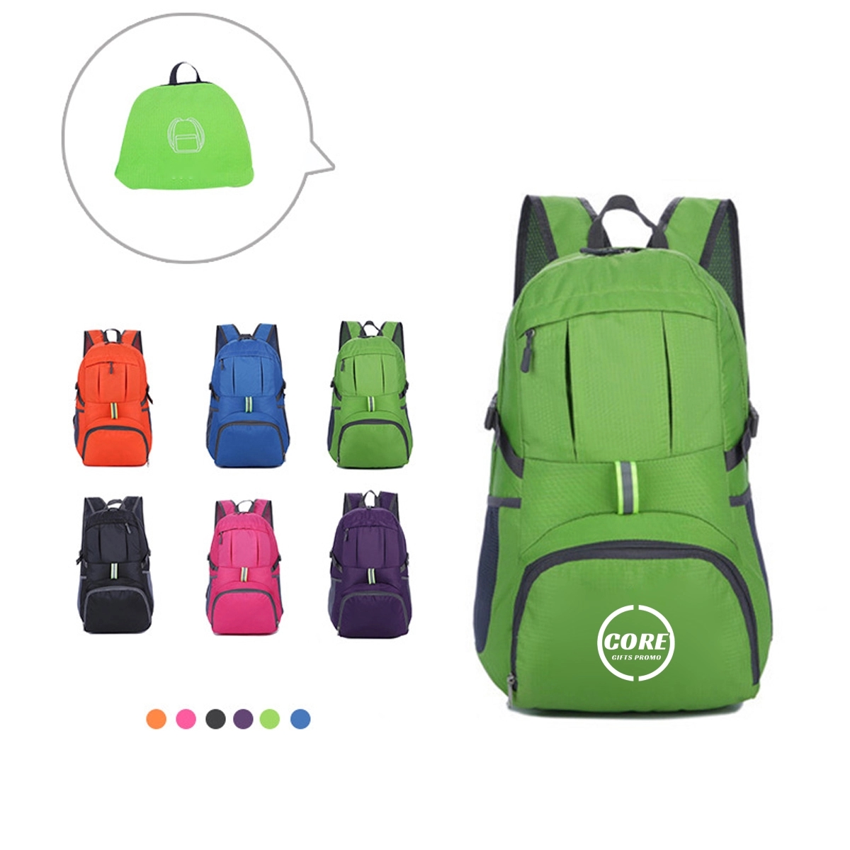 35L Lightweight Daypack Foldable Backpack For Travel 4
