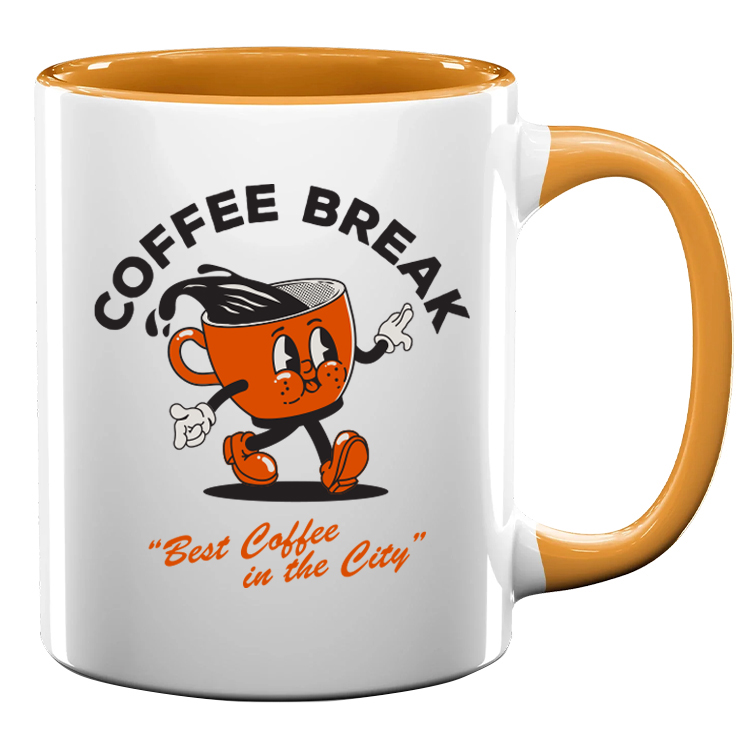 11oz Full Color Colored Handle Mug 24