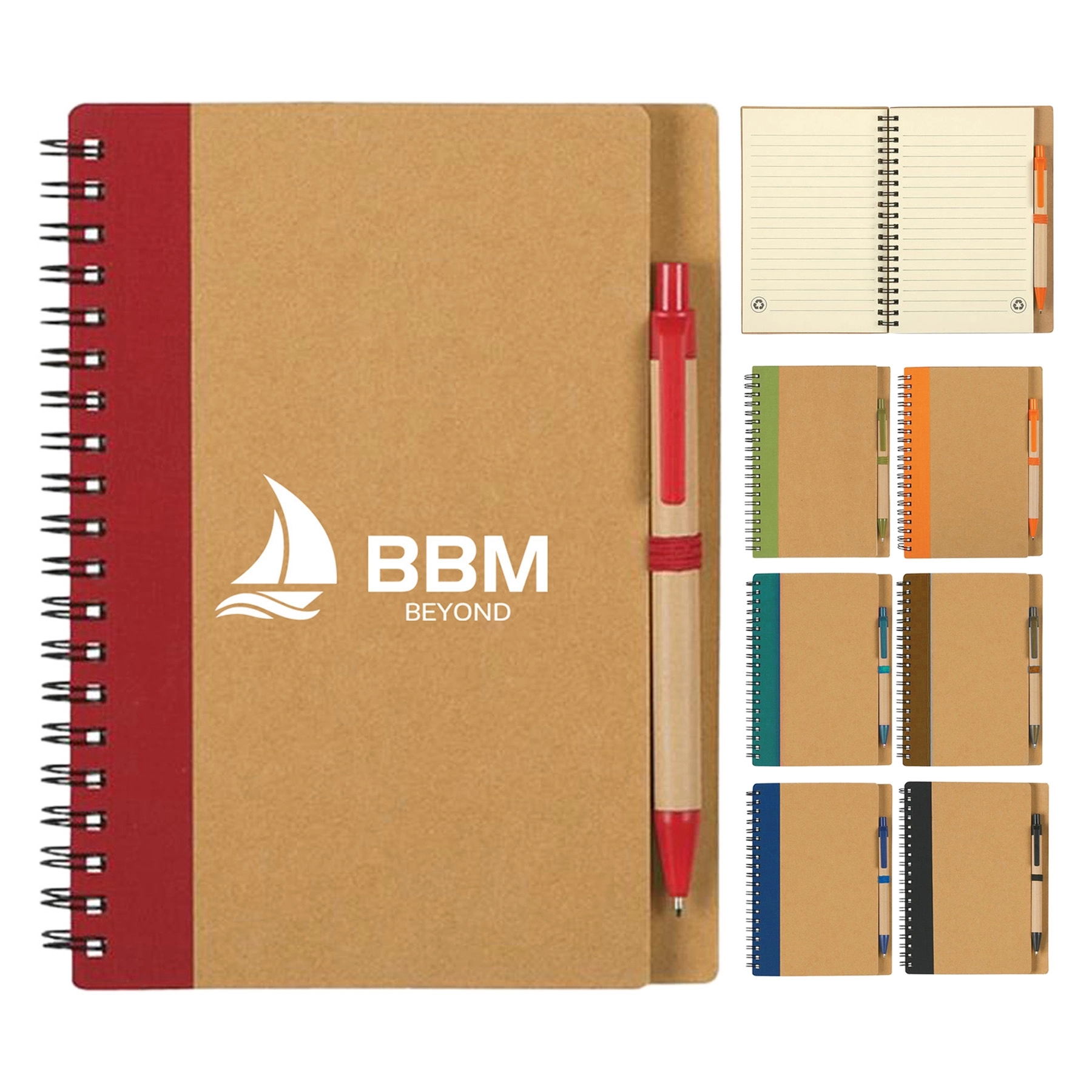 Eco-Inspired Spiral Notebook & Pen 2