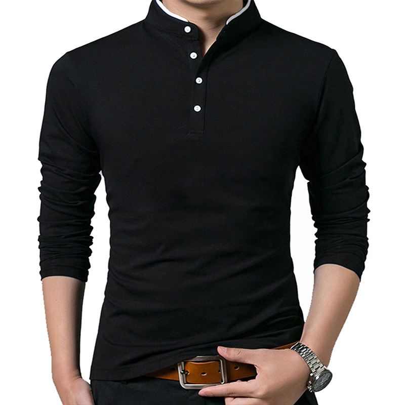 Solid Color Long Sleeve T-shirt 9