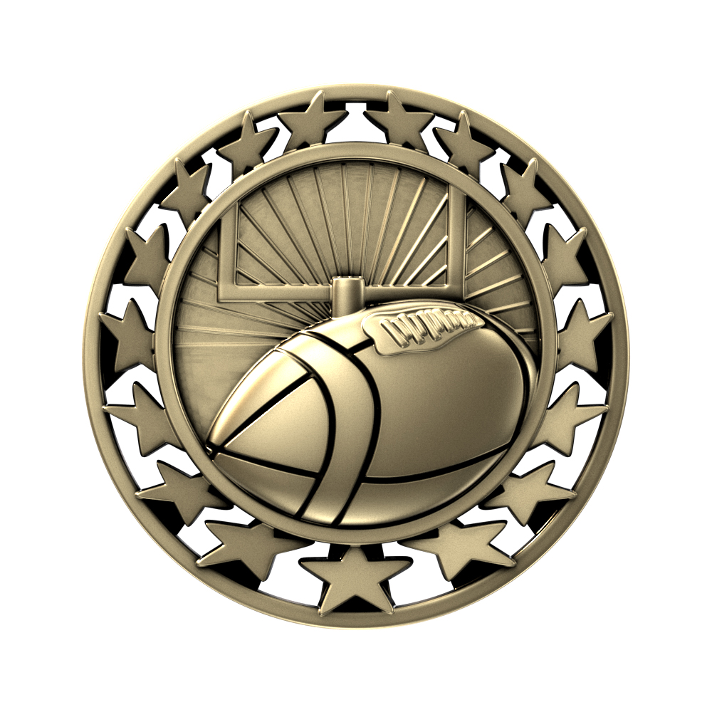 Football Star Medallion (2-1/2") 1