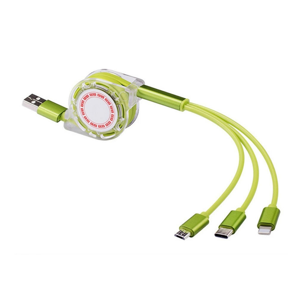 3 in 1 Multi USB Retracrable Charger Cable 12