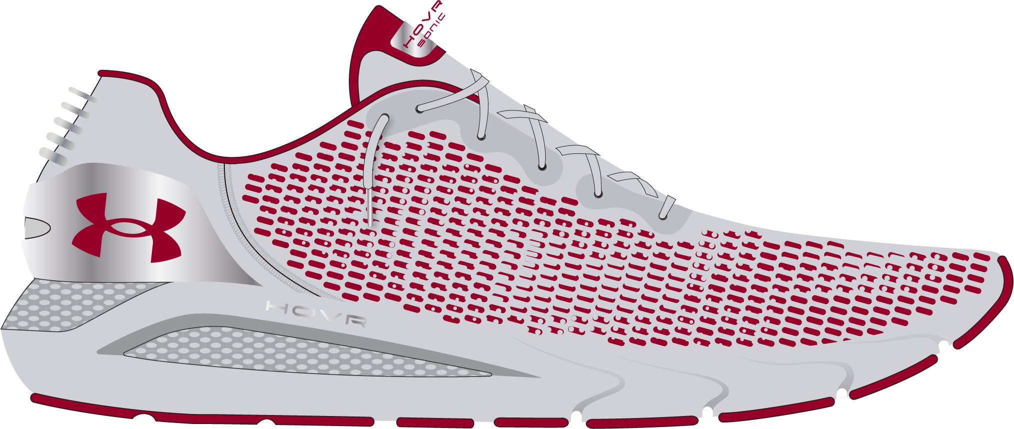 Men's UA HOVR Sonic 4 Metallic Running Shoes  4
