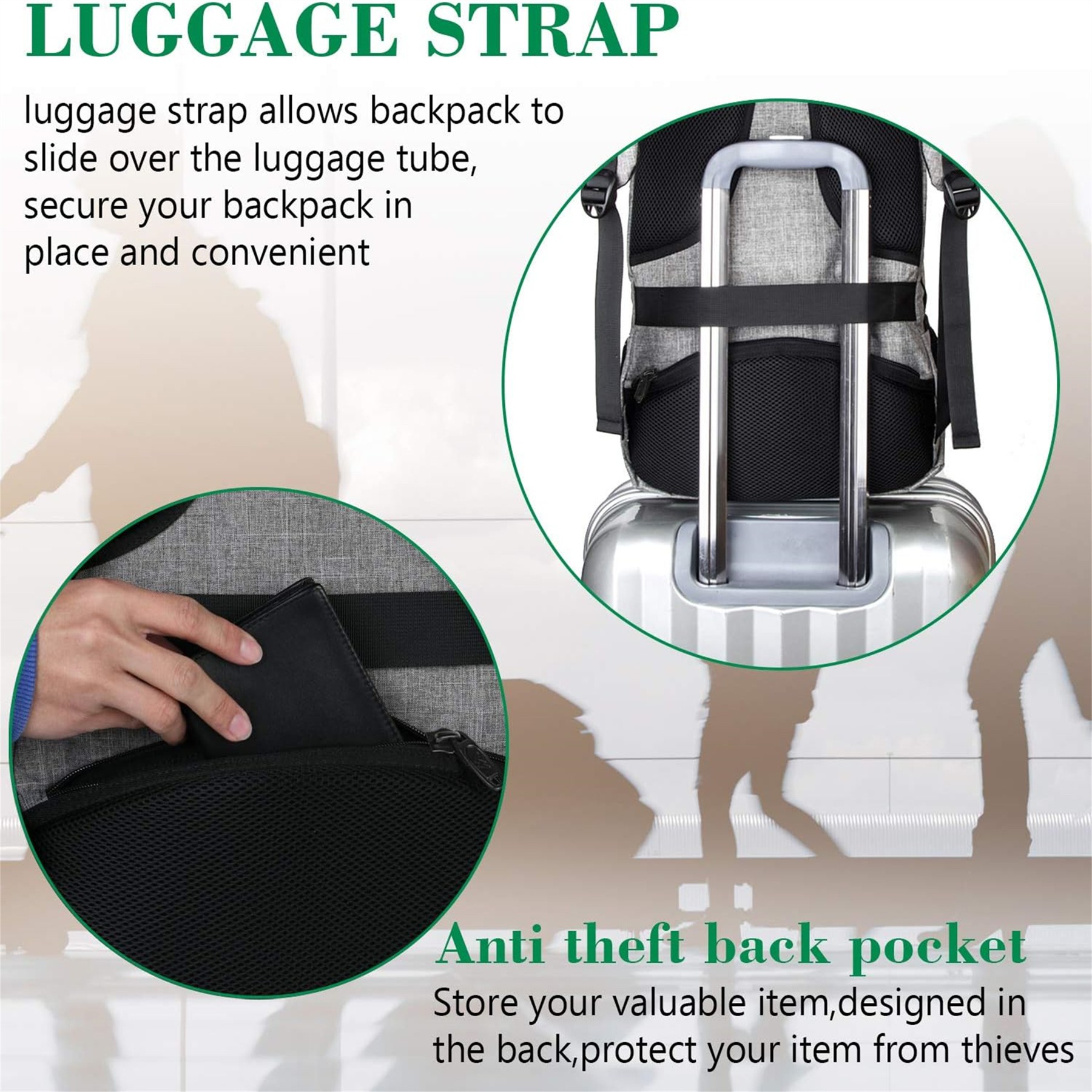Laptop Backpack With Usb Charging Port 1