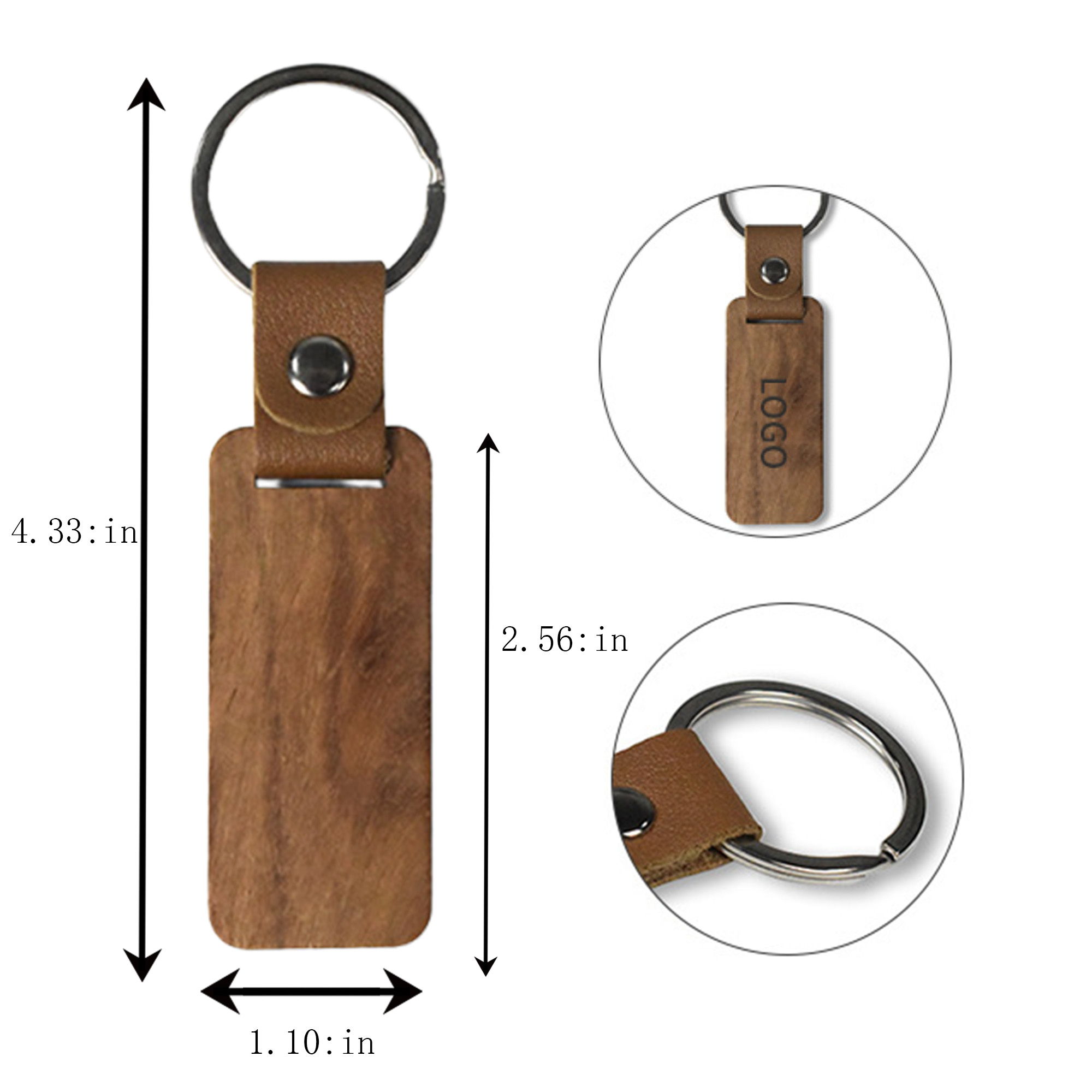 Premium Wooden Keychain 2