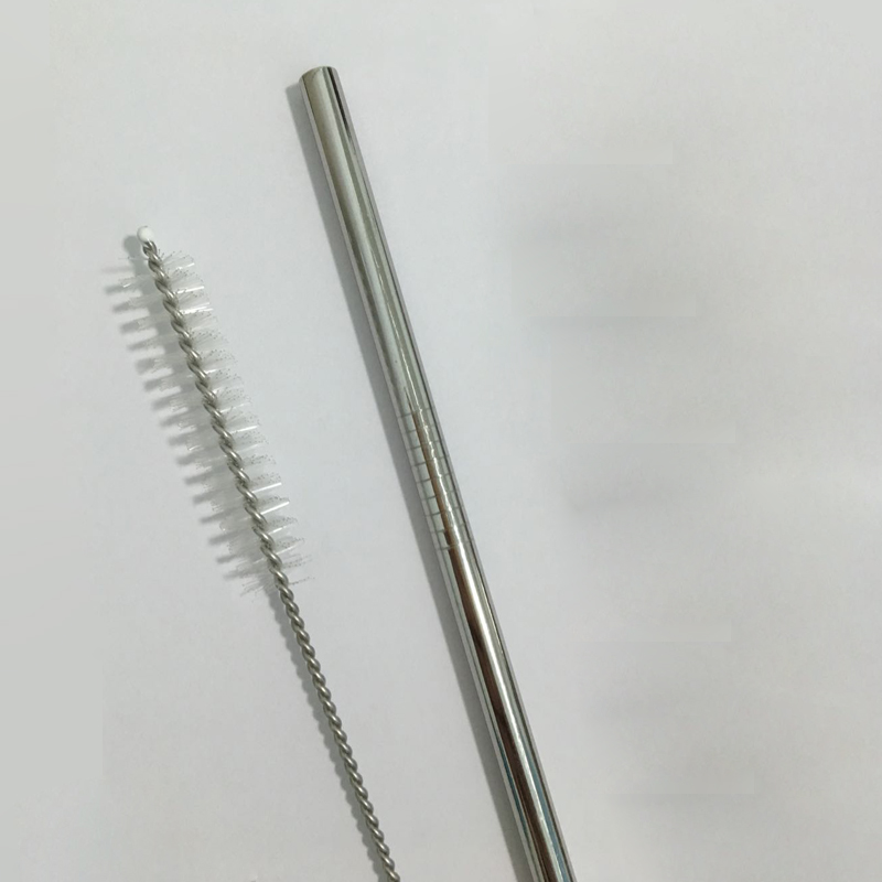 Straight Steel Straw/Brush 1