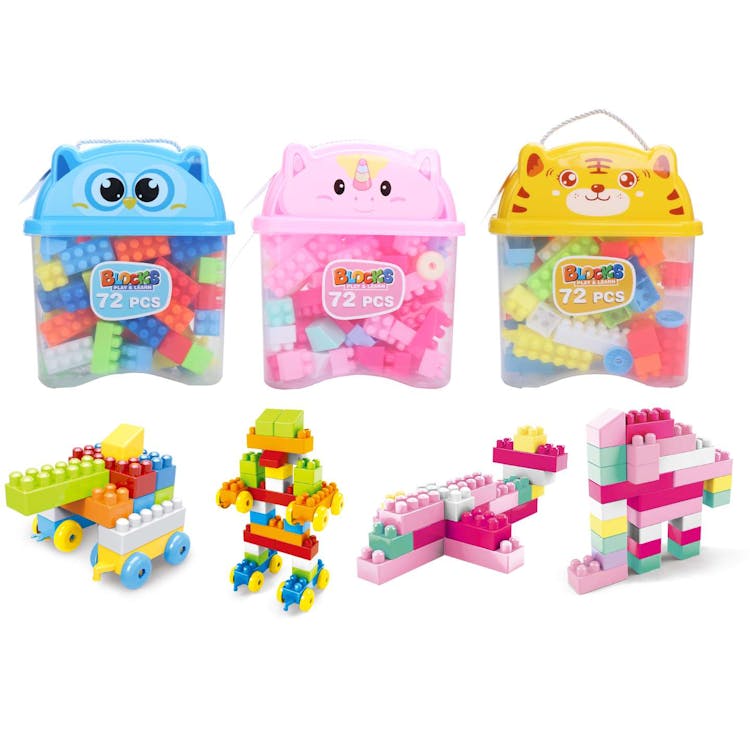 Blocks with Animal Case Three Assorted - 72 Pieces 2