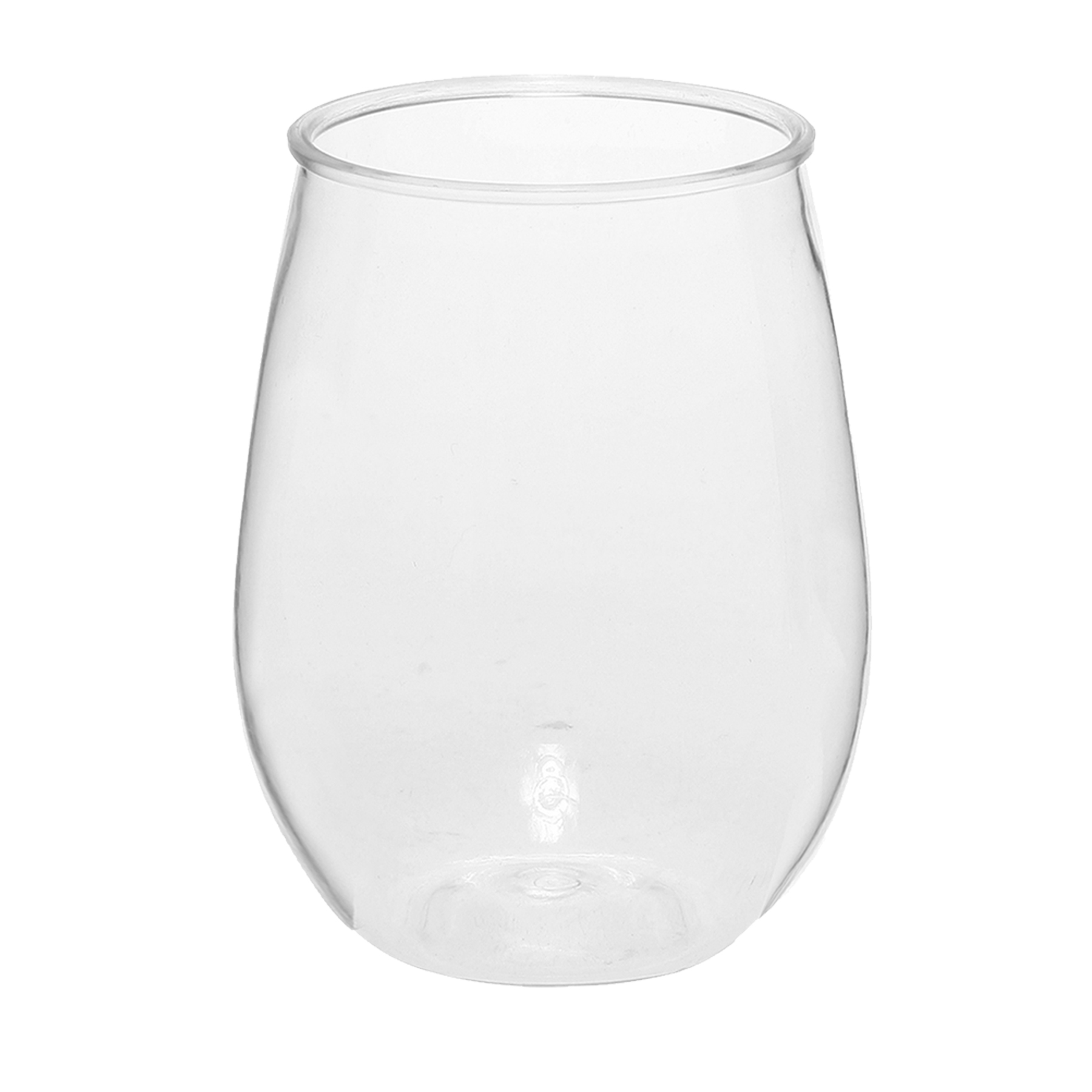 Vette Stemless Plastic Wine Glasses - 10 OZ. 4