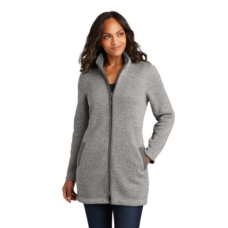 Port Authority Women's Arc Sweater Fleece Long Jacket 5