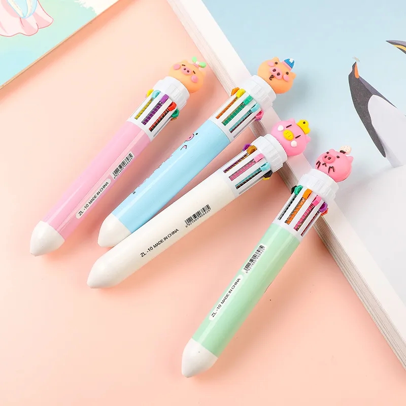 Cartoon Ten Color Shuttle Pens 3