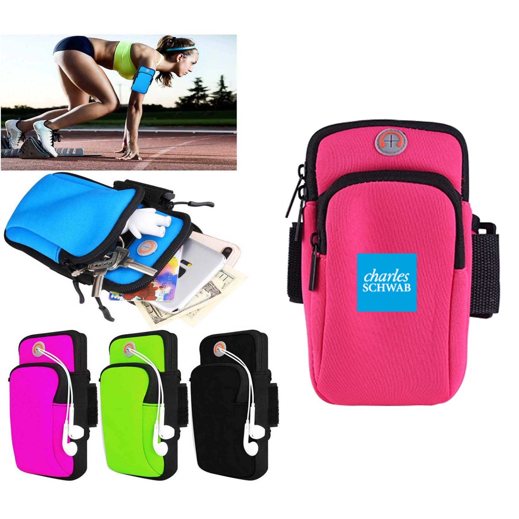 iBank ® Sport Armband compatible with iPhone 17,16,15 & Galaxy phones 1