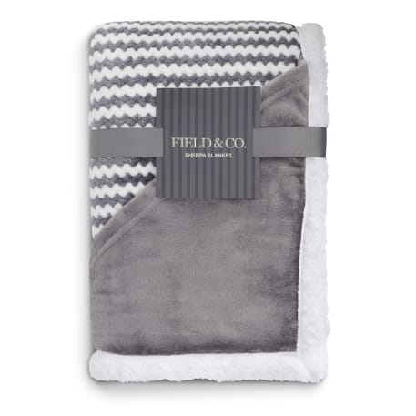 Field & Co.® Chevron Striped Sherpa Blanket 120