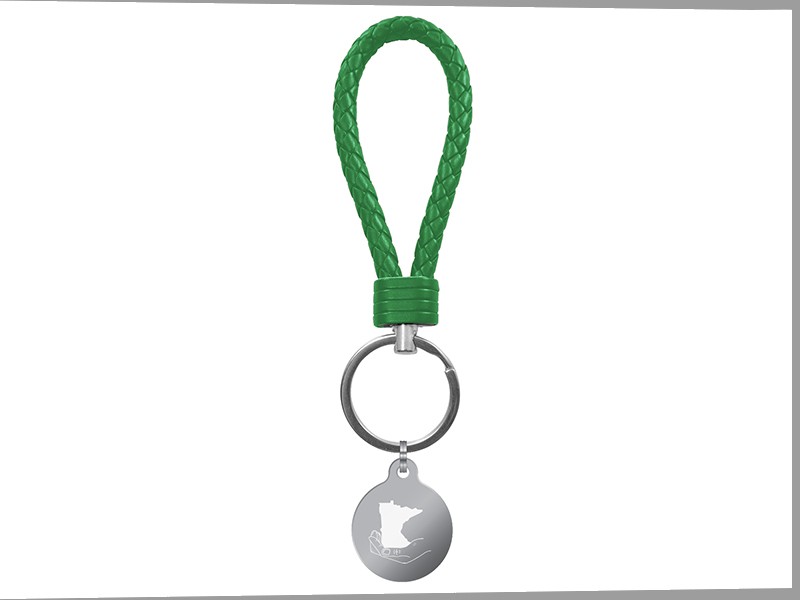 Color Leather Loop Key Chain