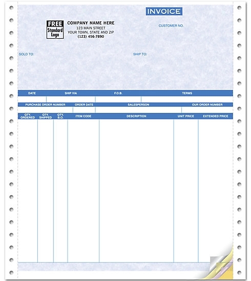 Invoices, Continuous, Parchment 2
